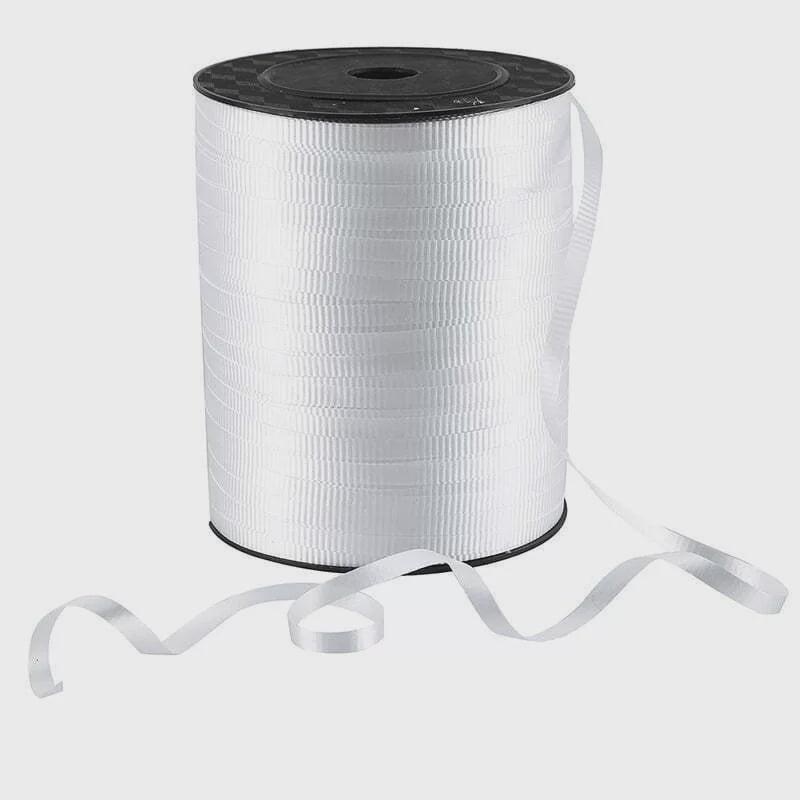 Curling Ribbon Roll White 457m