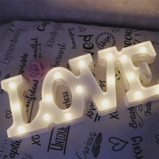LOVE LED Light Sign – Battery Operated Decorative Lamp (10cm x 29.5cm x 4cm)