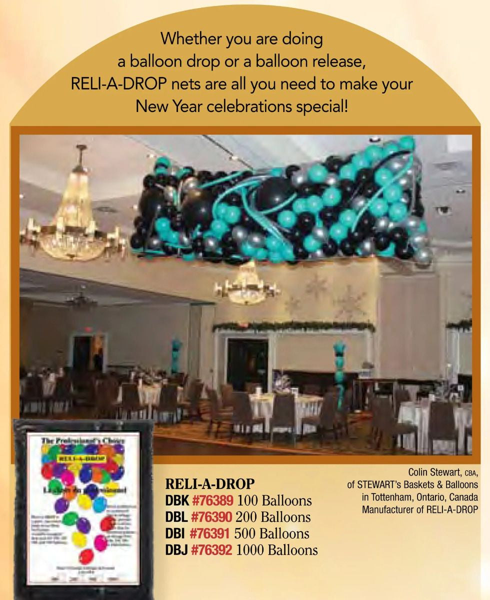 Stewart's Reli-A-Drop Balloon Drop Net 200 Balloons