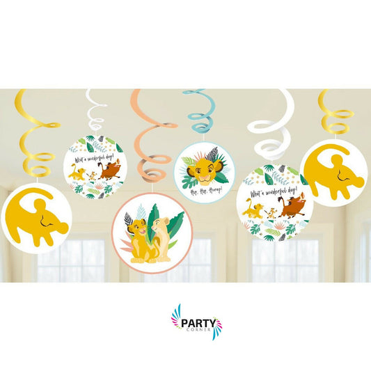 LION KING SWIRL DECORATIONS
