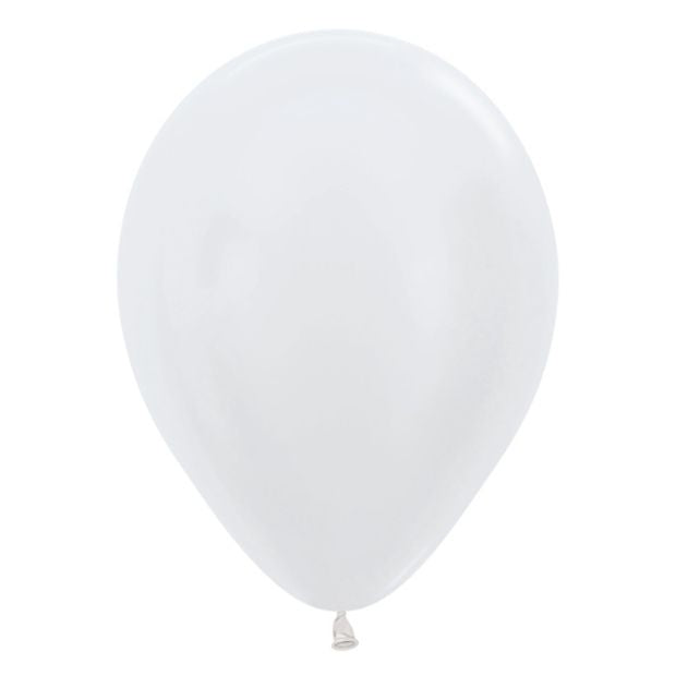 Sempertex Latex Balloon 11"(28cm) Satin White Pack Of 100