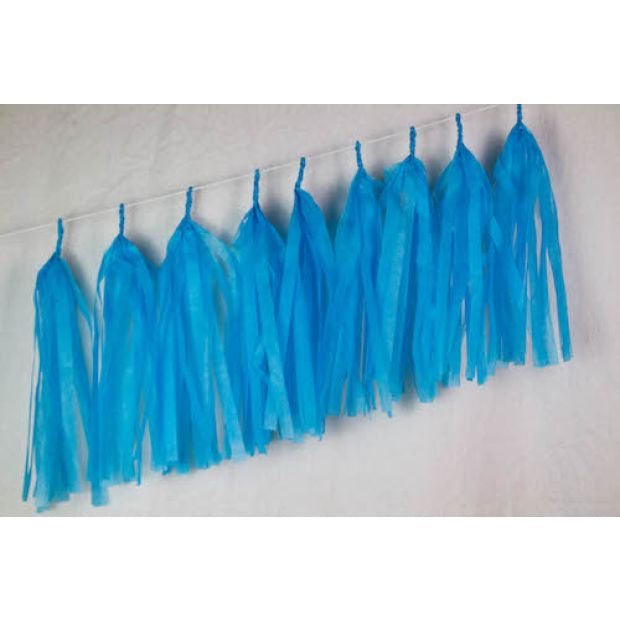 Tassels Tissue Standard Tiffany Blue Pack Of 9