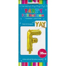 Foil Balloon 35cm Gold F