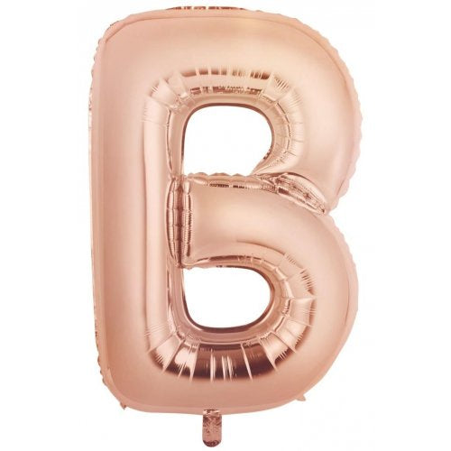 34"(86CM) Decrotex Foil Balloon Alphabet Rose Gold #B