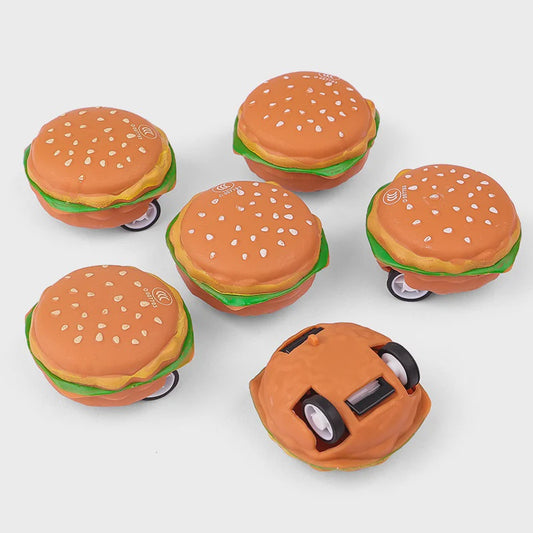 Pull Back Hamburger pack of 6