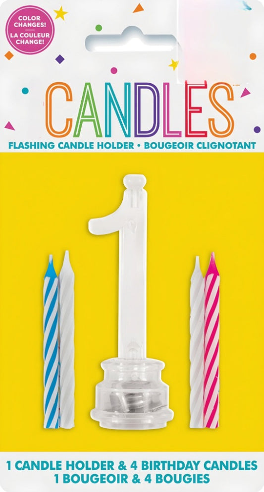 FLASHING BIRTHDAY CANDLE 1