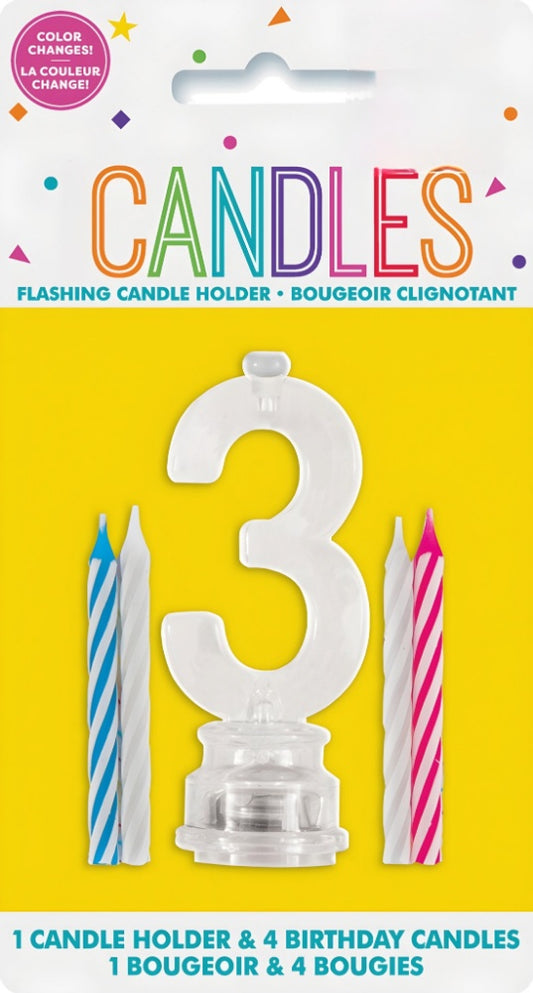 FLASHING BIRTHDAY CANDLE 3
