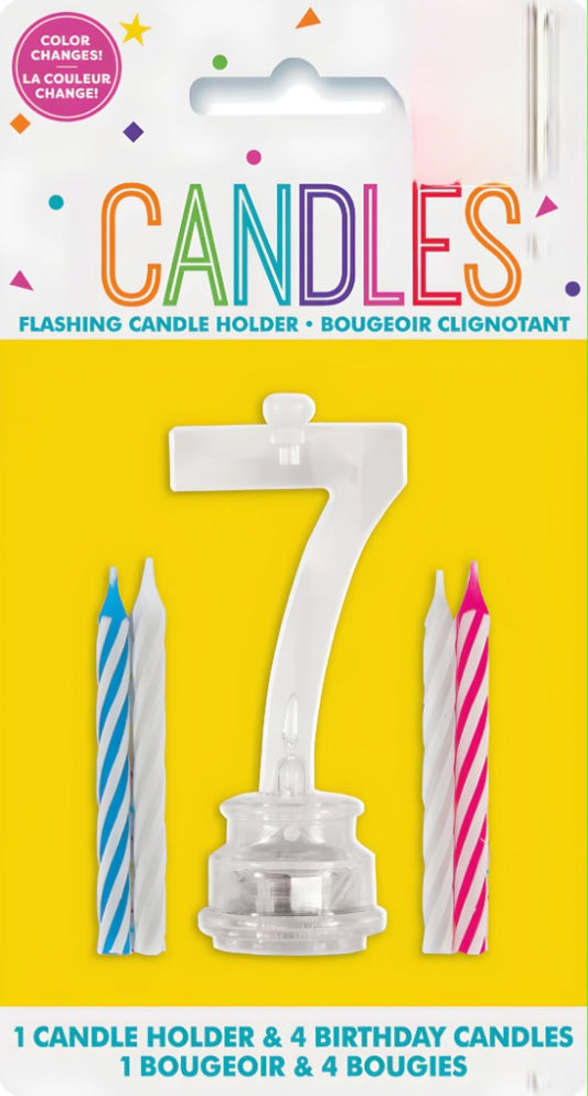FLASHING BIRTHDAY CANDLE 7