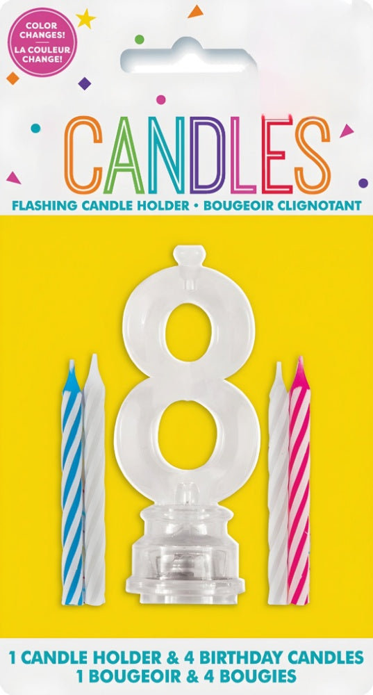 FLASHING BIRTHDAY CANDLE 8