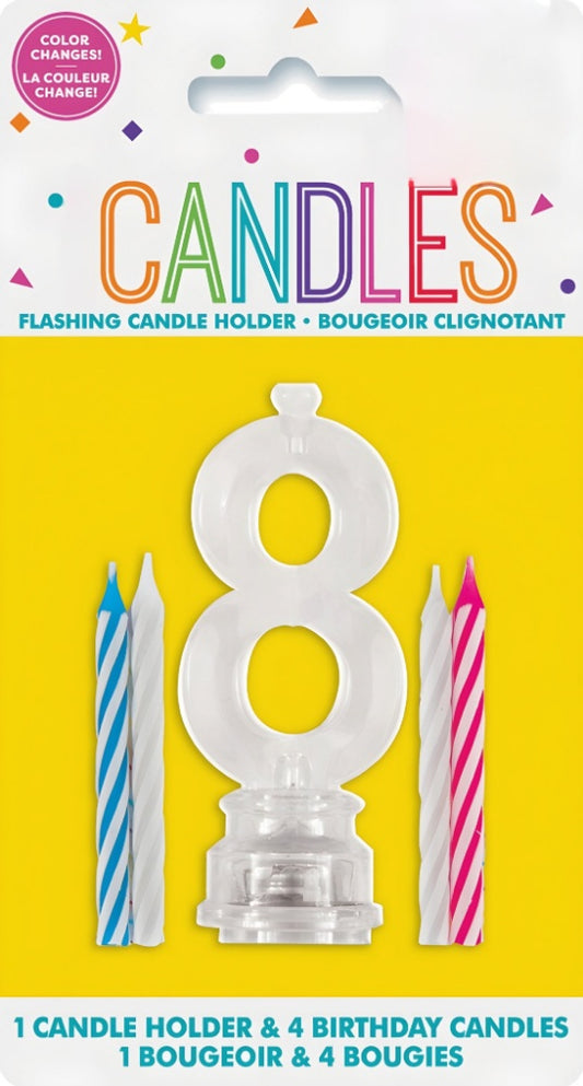 FLASHING BIRTHDAY CANDLE 8