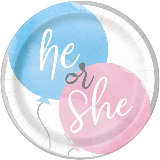 BABY REVEAL 8 x 7" PLATES - PF