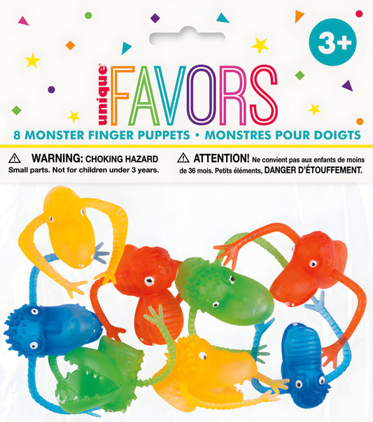8 MONSTER FINGER PUPPETS