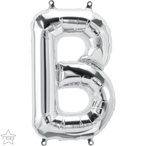 Foil Balloon 16" Letter Silver #b