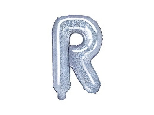 Holographic Letter R Foil Balloon 34in Alphabet Party Decoration