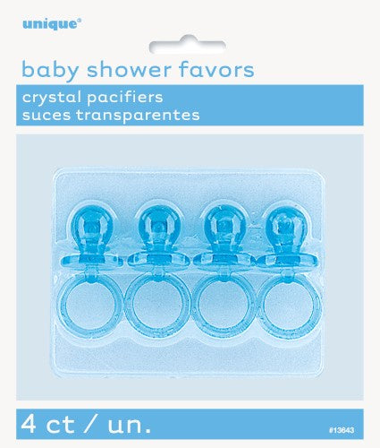 Blue Crystal Pacifiers Pack Of 4