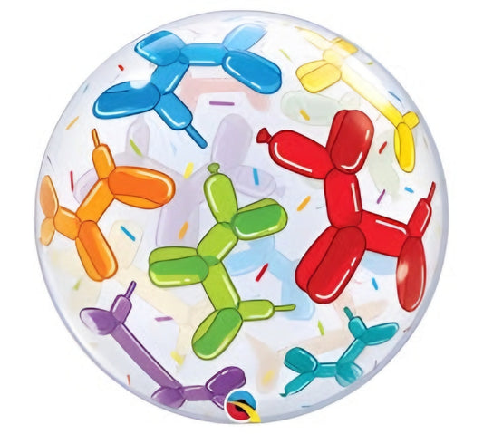 Balloon Dogs Bubble Balloon 22 Inch Transparent Helium Birthday Party Decoration