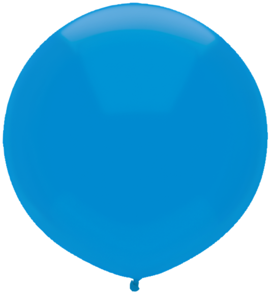 Bright Blue Latex Balloons 17in / 43cm Pack of 50 Party Decoration