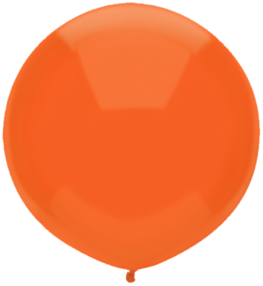 Bright Orange Latex Balloons 17in / 43cm Pack of 50 Party Decoration