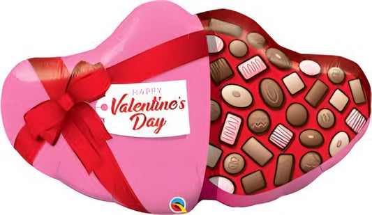Valentine Candy Box Foil Balloon 39 Inch Supershape Helium Party Decoration
