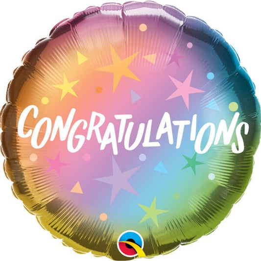 Foil Balloon 18"(45cm) Congratulations And Stars