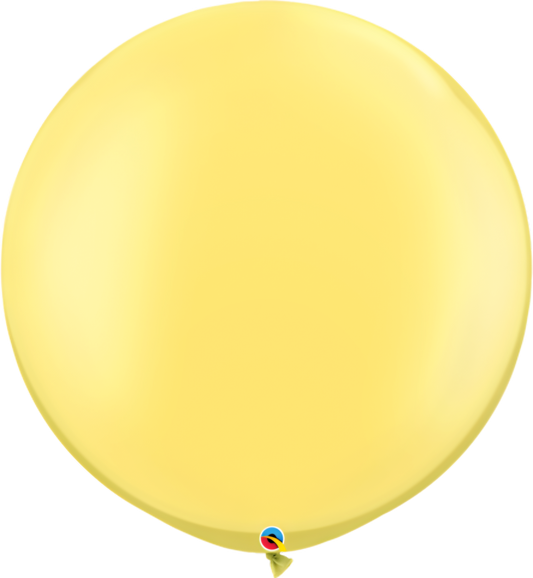 Pearl Lemon Chiffon Latex Balloons 30in / 76cm Pack of 2 Party
