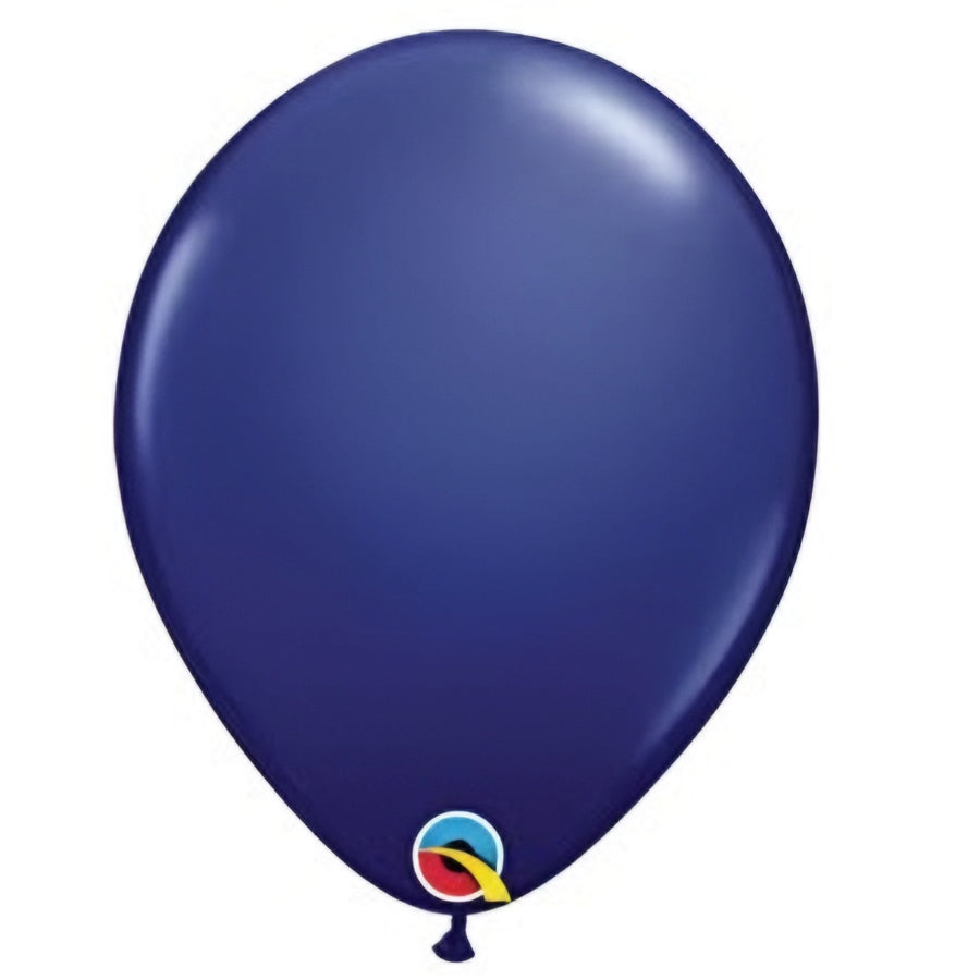 Latex 16"(40cm) Standard Navy Latex Balloons Pack Of 50