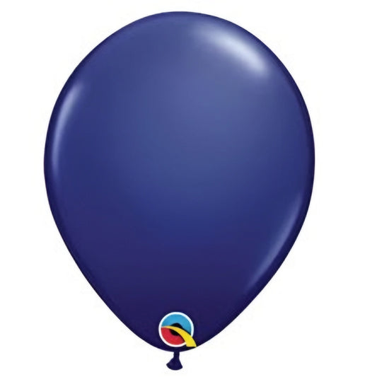 Latex 16"(40cm) Standard Navy Latex Balloons Pack Of 50
