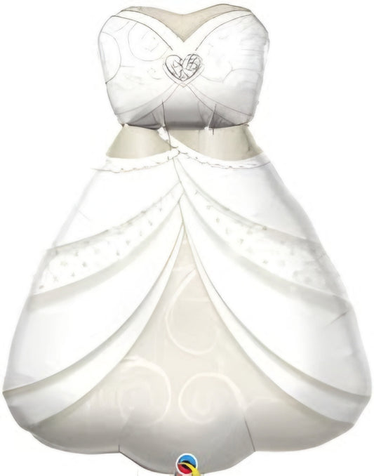 Bride Wedding Dress SuperShape Foil Balloon 39in Wedding Party Decoration
