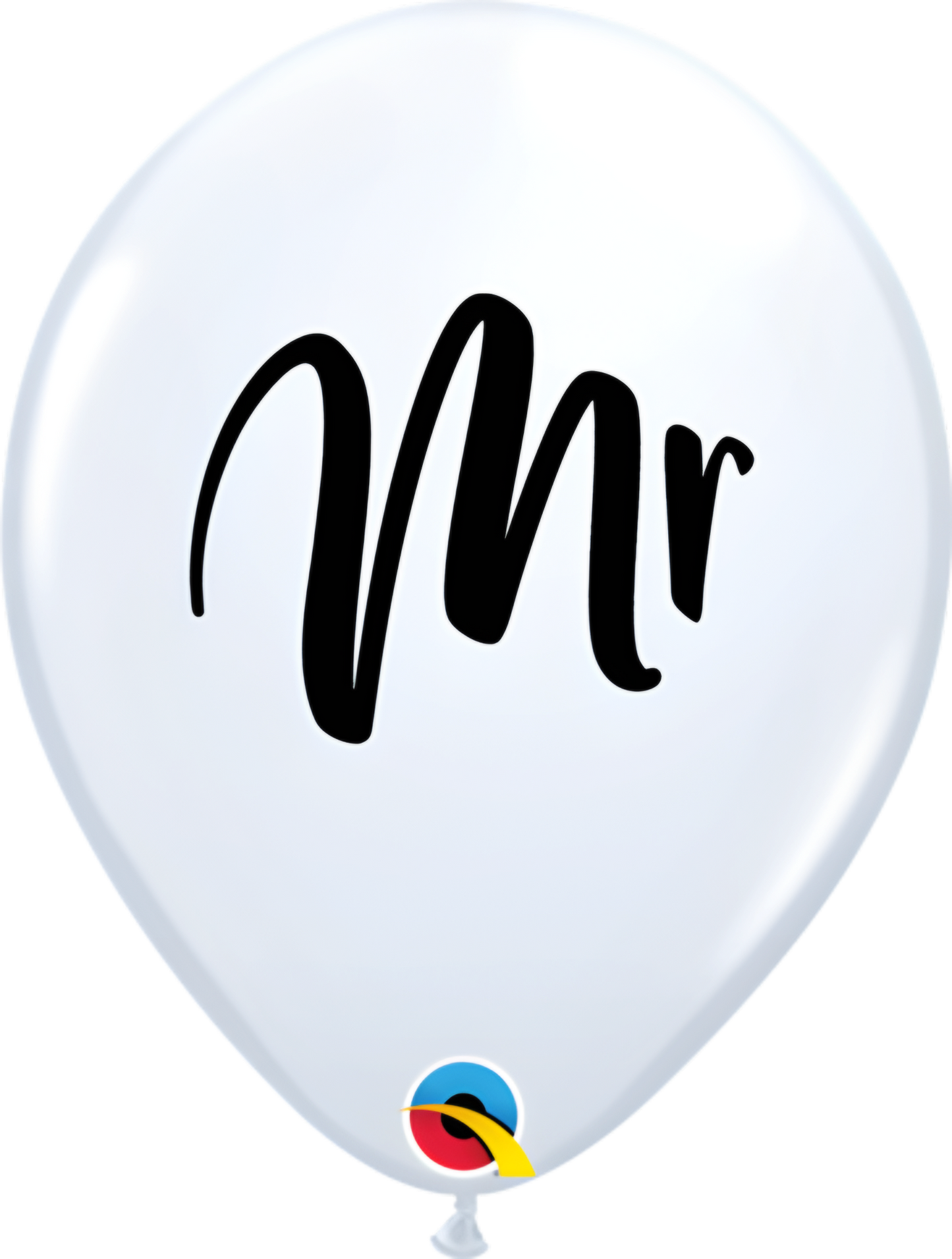 11in White Mr Printed Latex Balloons Pack of 50 Wedding Party