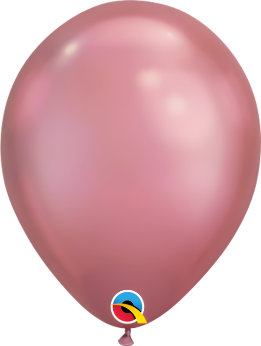 7in Chrome Mauve Latex Balloons Pack of 100 Mini Party Decoration
