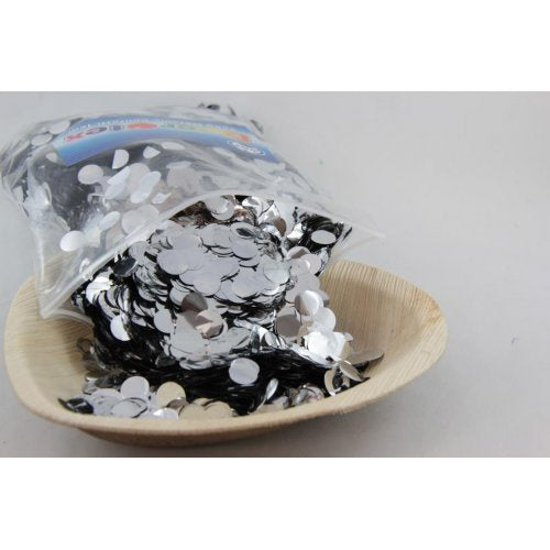 Metallic Small Confetti 1cm Silver 250g