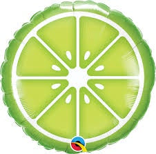 Sliced Lime Foil Balloon 18"(45cm)