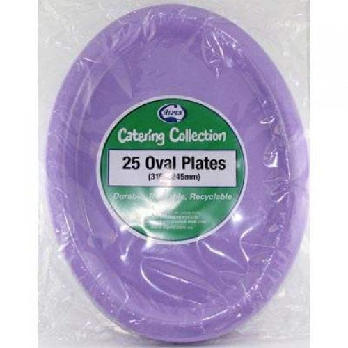Oval Plates Lavender Pack Of 25
