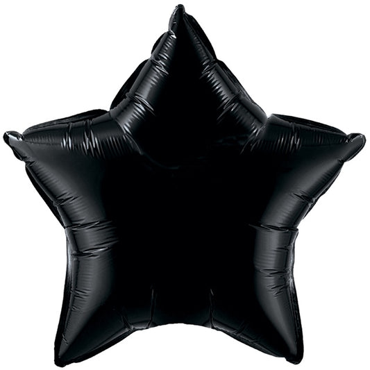 Foil Balloon Black Star 50cm (20")