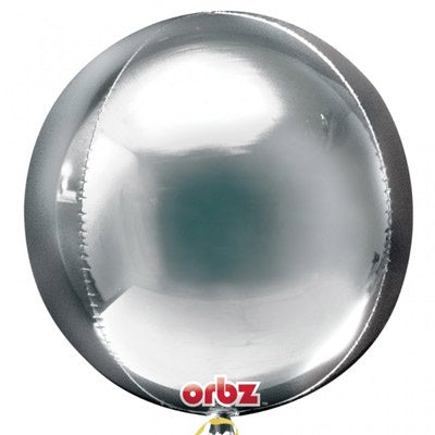 SILVER ORBZ BALLOON
