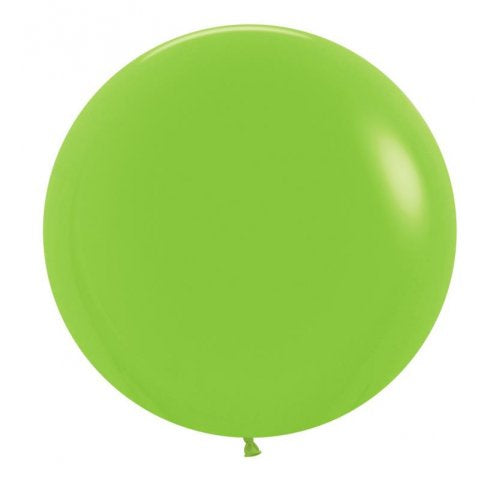 60CM STANDARD LIME GREEN ROUND BALLOON PACK OF 3