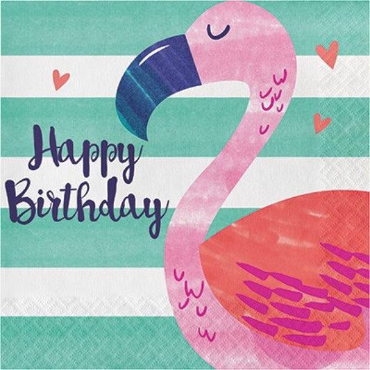 Pineapple And Friends Lunch Napkins Happy Birthday Pack Of 16