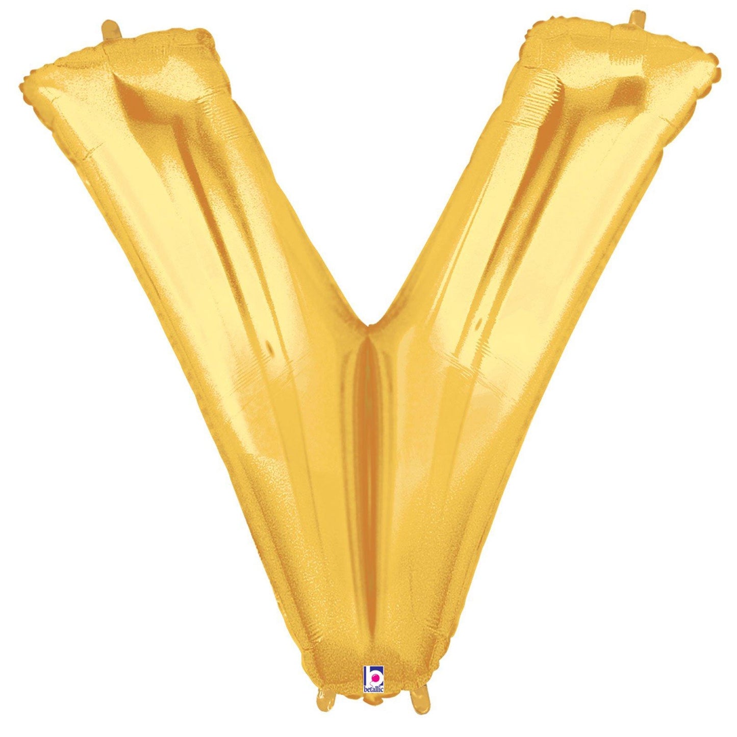 Large Foil Alphabet 34inch Balloon Gold- V
