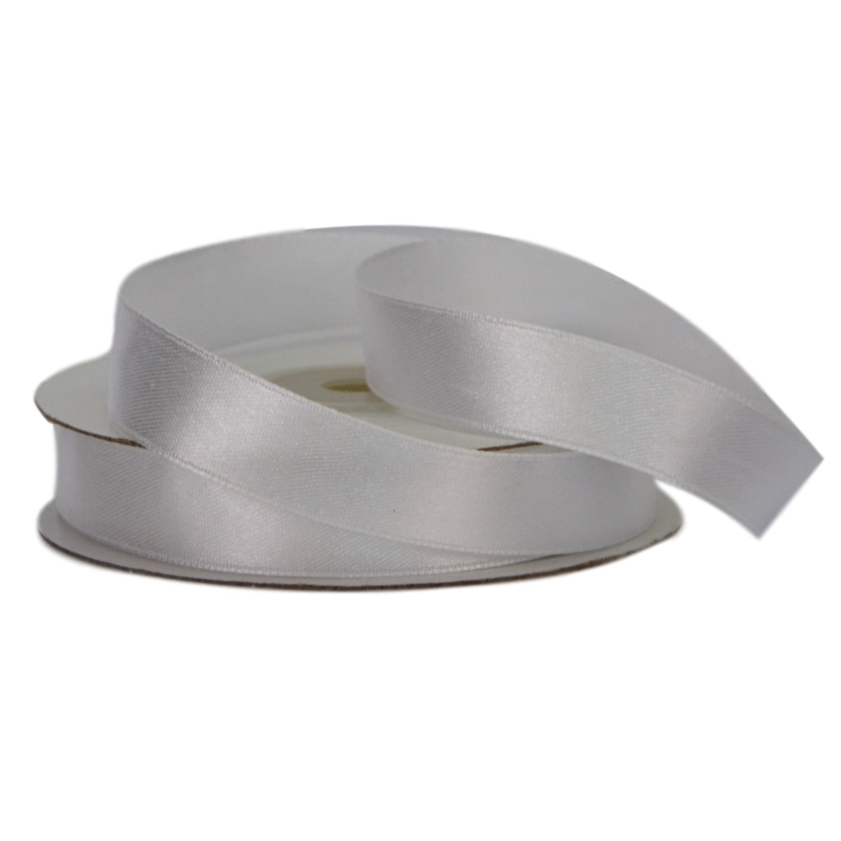 White Satin Ribbon 15mm x 25m