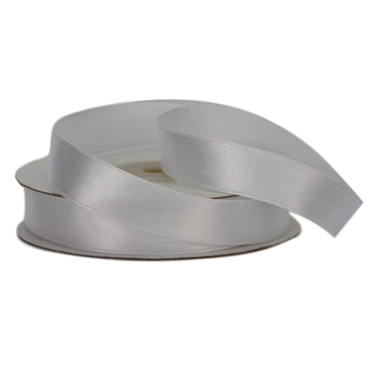 White Satin Ribbon 15mm x 25m