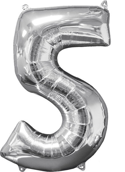 Foil Balloon Medium Size Silver #5