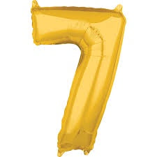 Foil Balloon Medium Size Gold #7