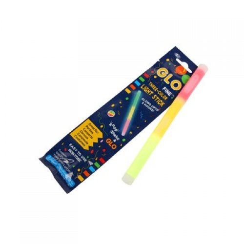 GLOW 3 COLOUR LIGHT STICK 10"