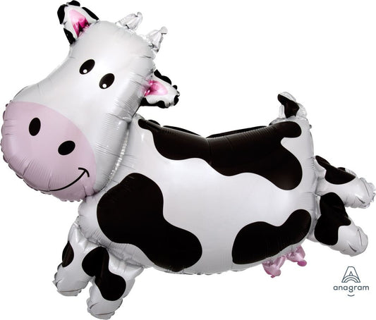 Anagram Foil Balloon Supershape Cow 76cm X 71cm