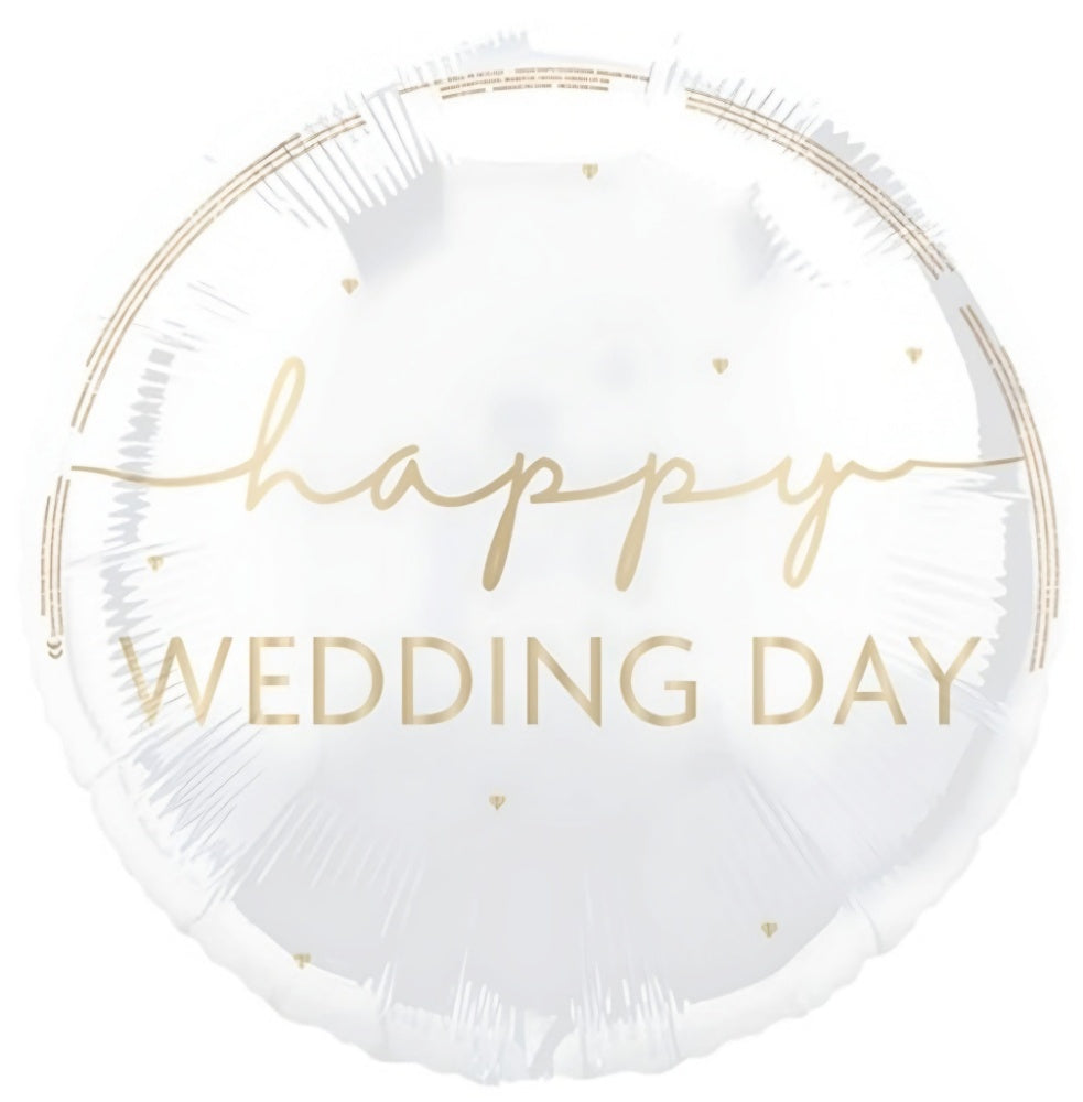18" PKG HPY WEDDING DY FL BLLN