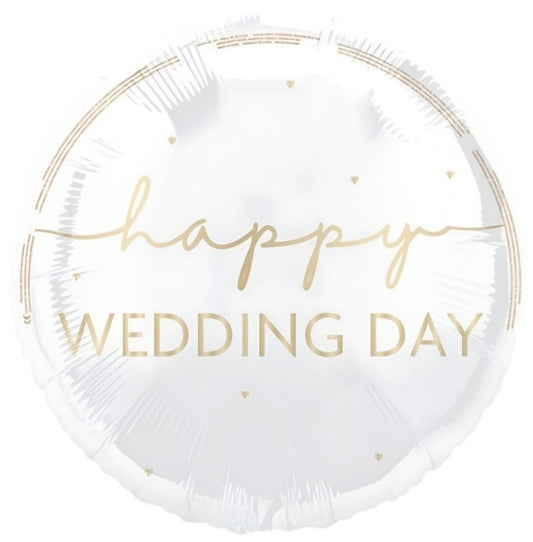 18" PKG HPY WEDDING DY FL BLLN