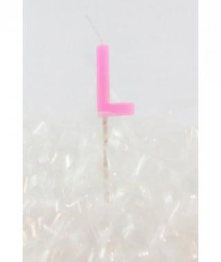 ALPHABET CANDLE #L ASSORTED COLOURS