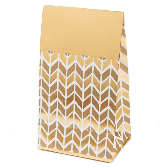 TREAT BAG GEO MET GOLD PACK OF 8