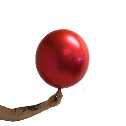 Foil Balloon Ball Round 14"(35cm) Red orbz