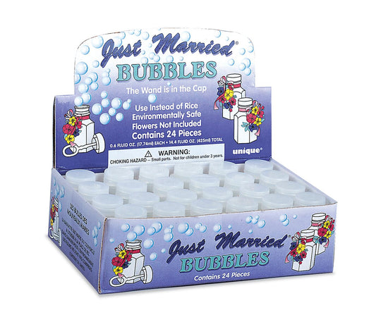 Bubbles Just Married Pack Of 24